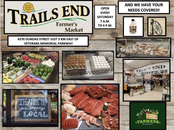 TRAILS END FARMERS’ MARKET IS OPEN CANADA DAY FOR YOUR SHOPPING CONVENIENCE!