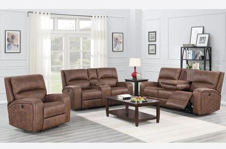COGNAC AIR SUEDE POWER RECLINER SOFA SET | reclining furniture | reclining furniture near london ontario | reclining furniture london ontario canada | reclining furniture near me