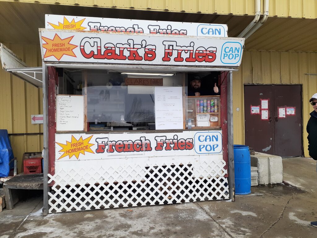 CLARK'S FRIES...best in town! Trails End Furniture